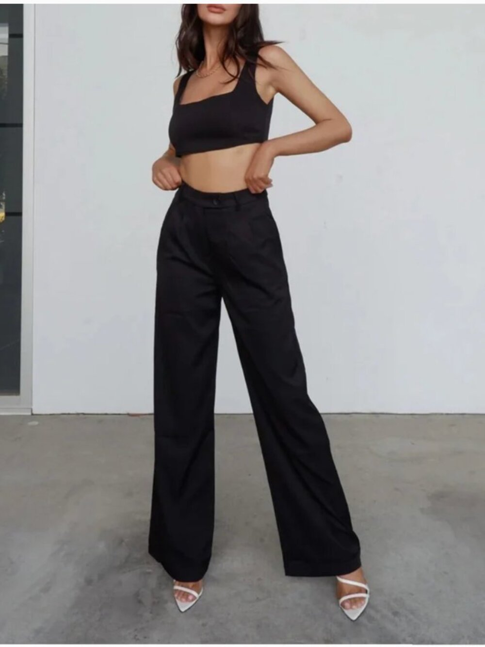 Princess Polly HUXLEY SET BLACK size US 4 - Picture 2 of 2